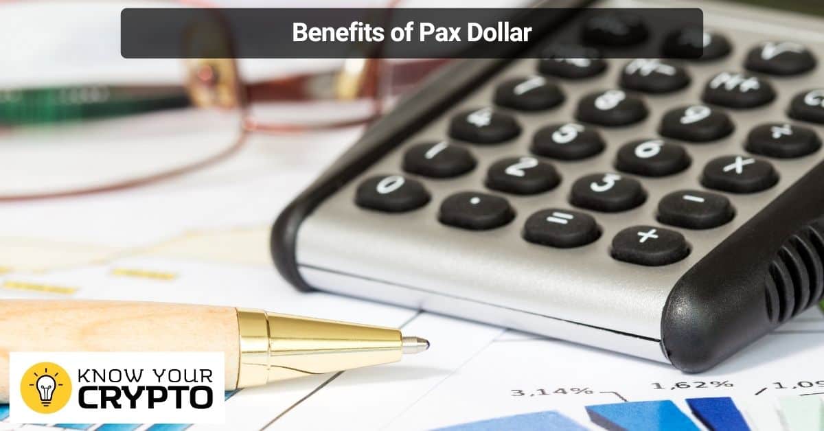 Benefits of Pax Dollar