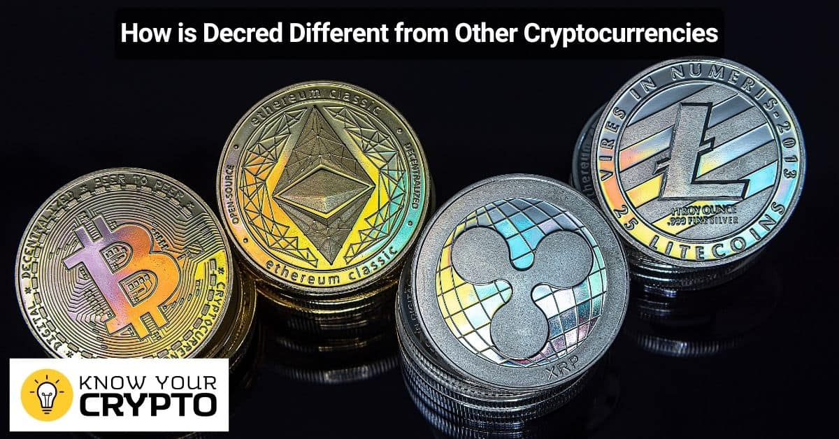 How is Decred Different from Other Cryptocurrencies