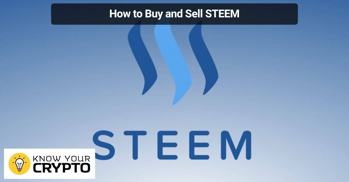 How to Buy and Sell STEEM