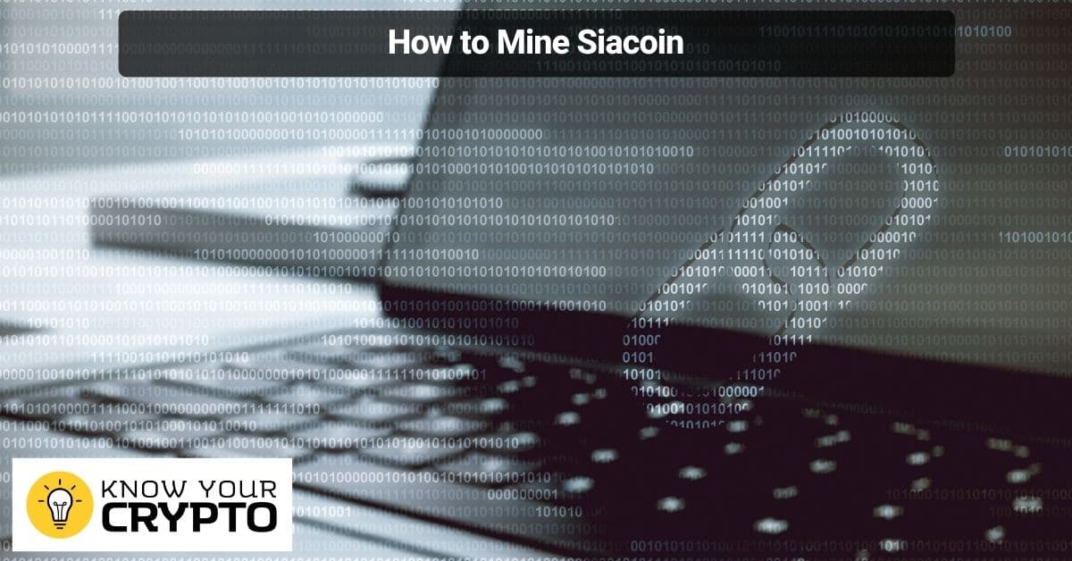 How to Mine Siacoin