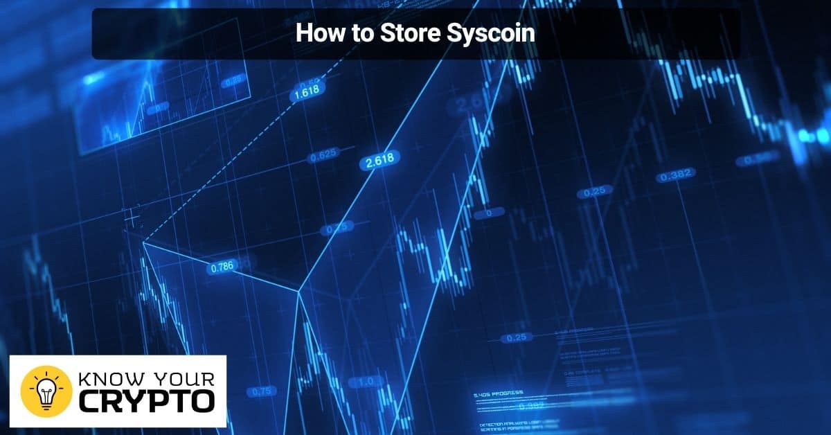 How to Store Syscoin