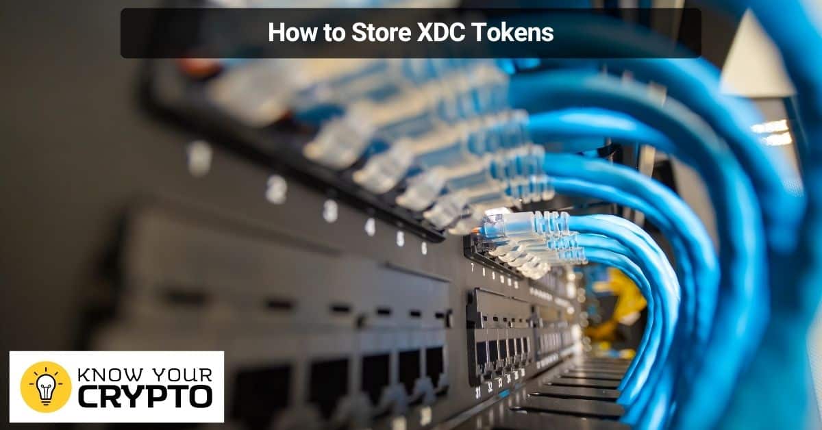 How to Store XDC Tokens