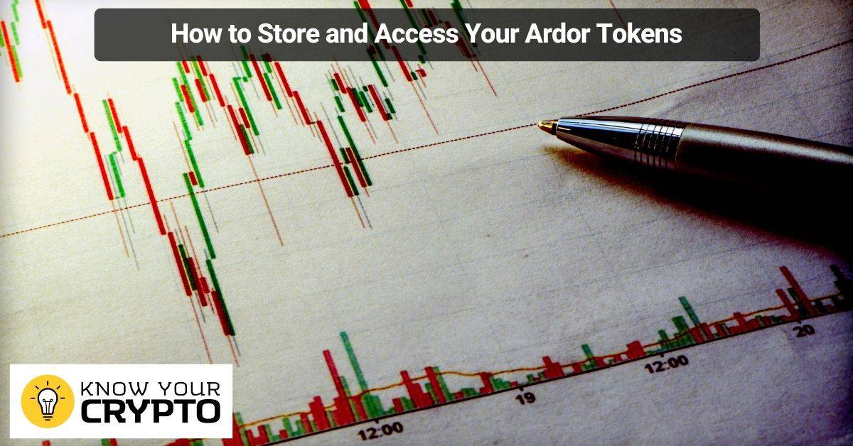 How to Store and Access Your Ardor Tokens