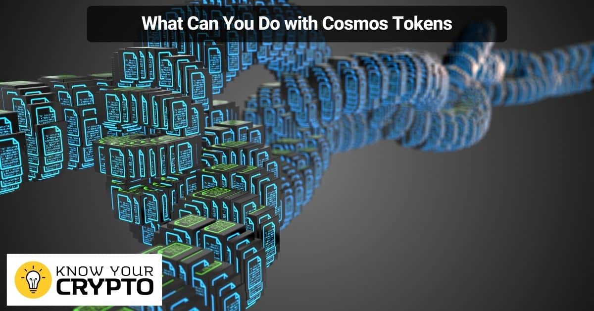 What Can You Do with Cosmos Tokens