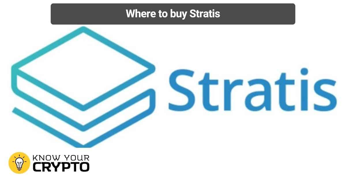 Where to buy Stratis