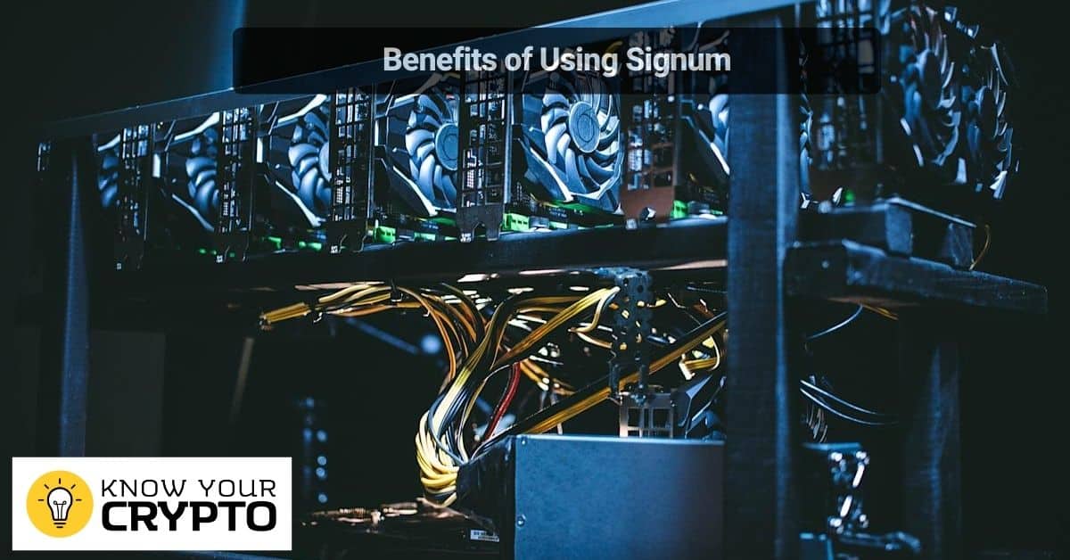 Benefits of Using Signum