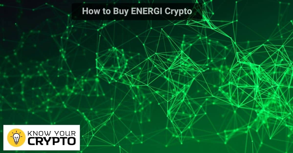 How to Buy ENERGI Crypto