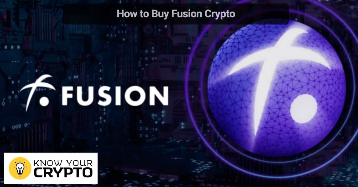 How to Buy Fusion Crypto