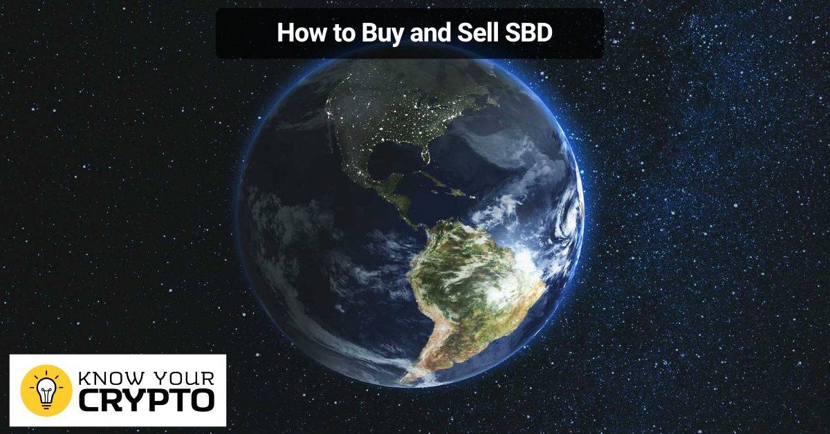 How to Buy and Sell SBD