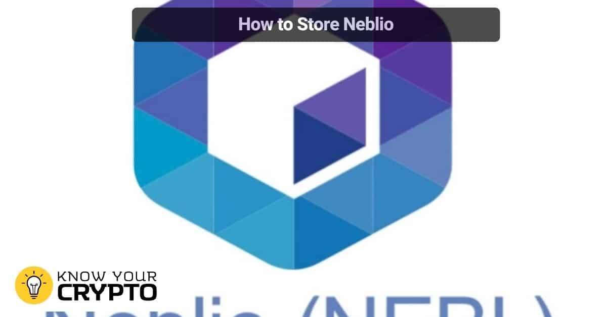 How to Store Neblio