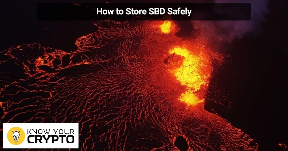 How to Store SBD Safely
