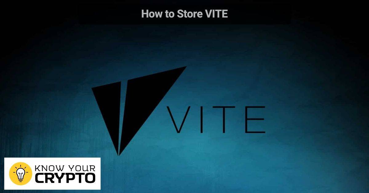 How to Store VITE