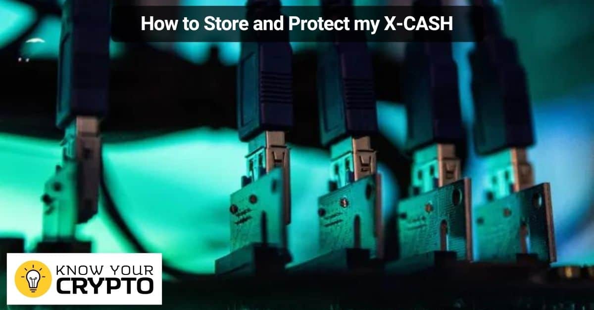 How to Store and Protect my X-CASH