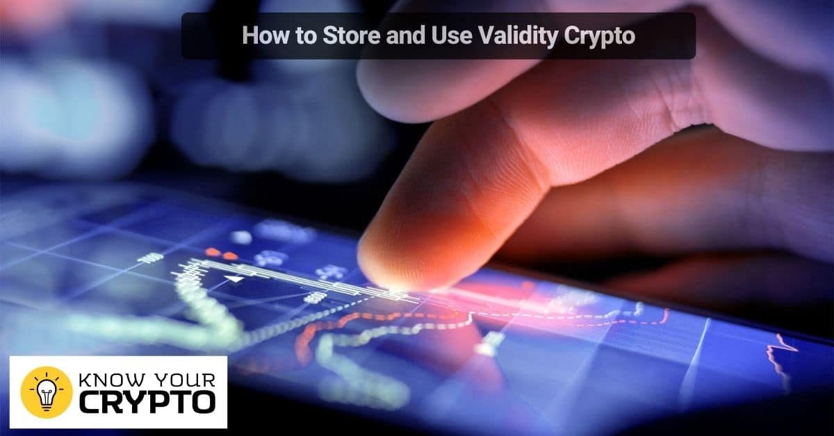 How to Store and Use Validity Crypto