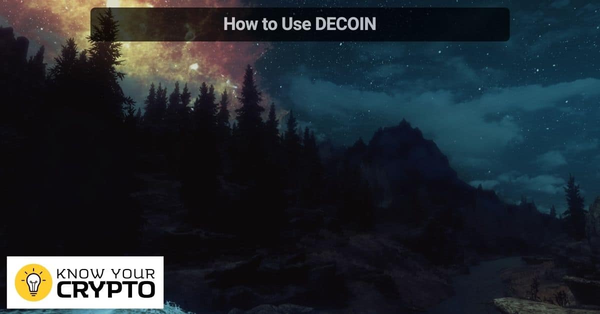 How to Use DECOIN