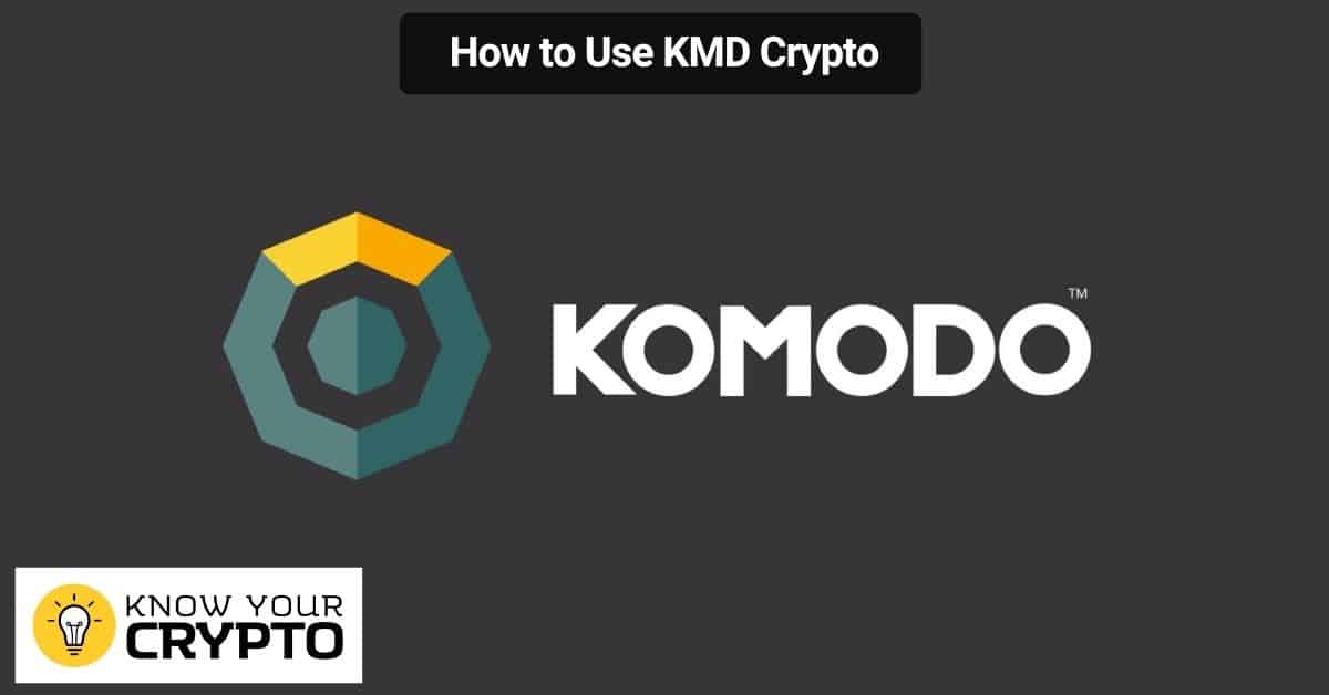 How to Use KMD Crypto