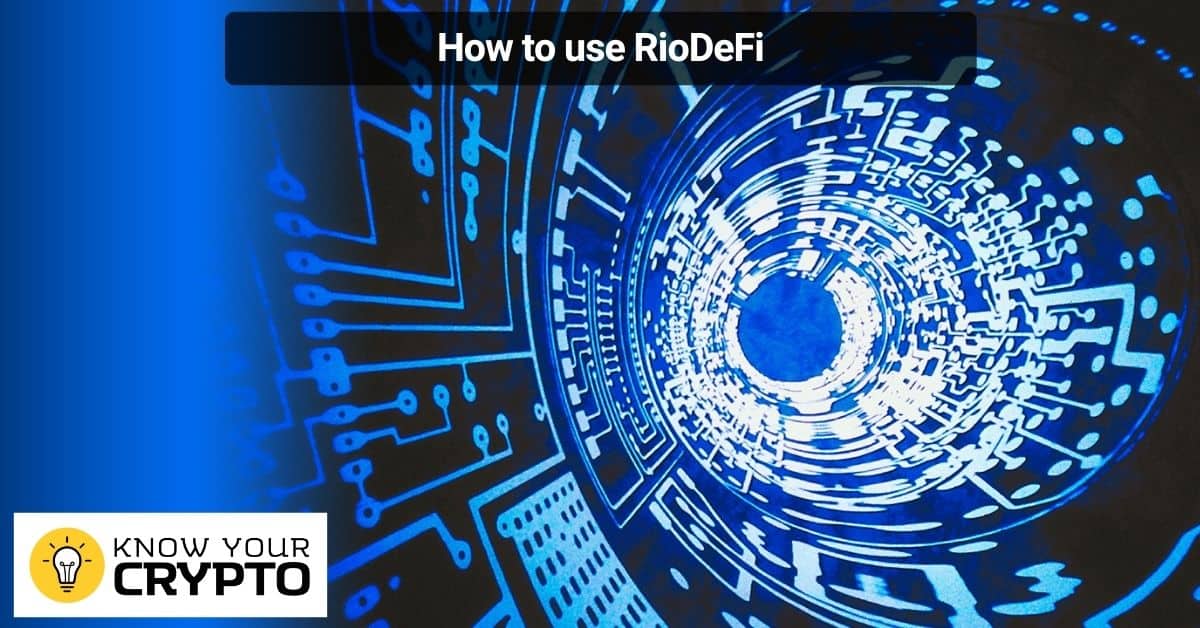 How to use RioDeFi