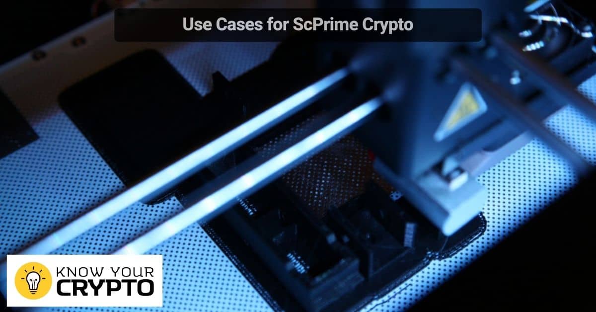 Use Cases for ScPrime Crypto