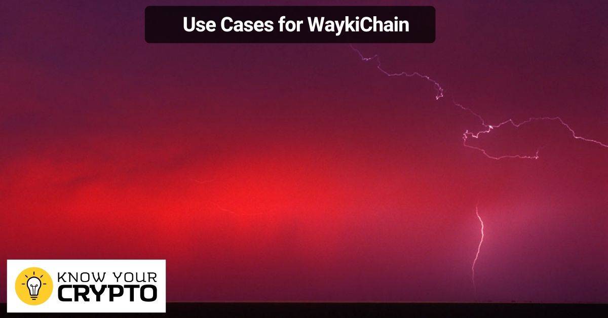 Use Cases for WaykiChain