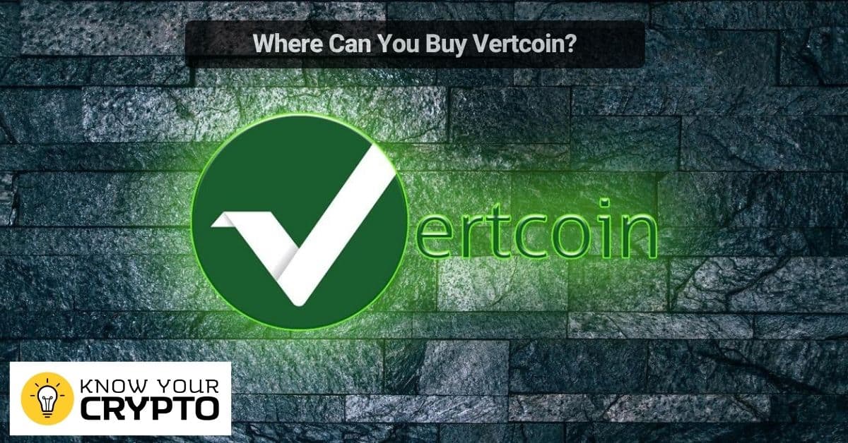 Where Can You Buy Vertcoin