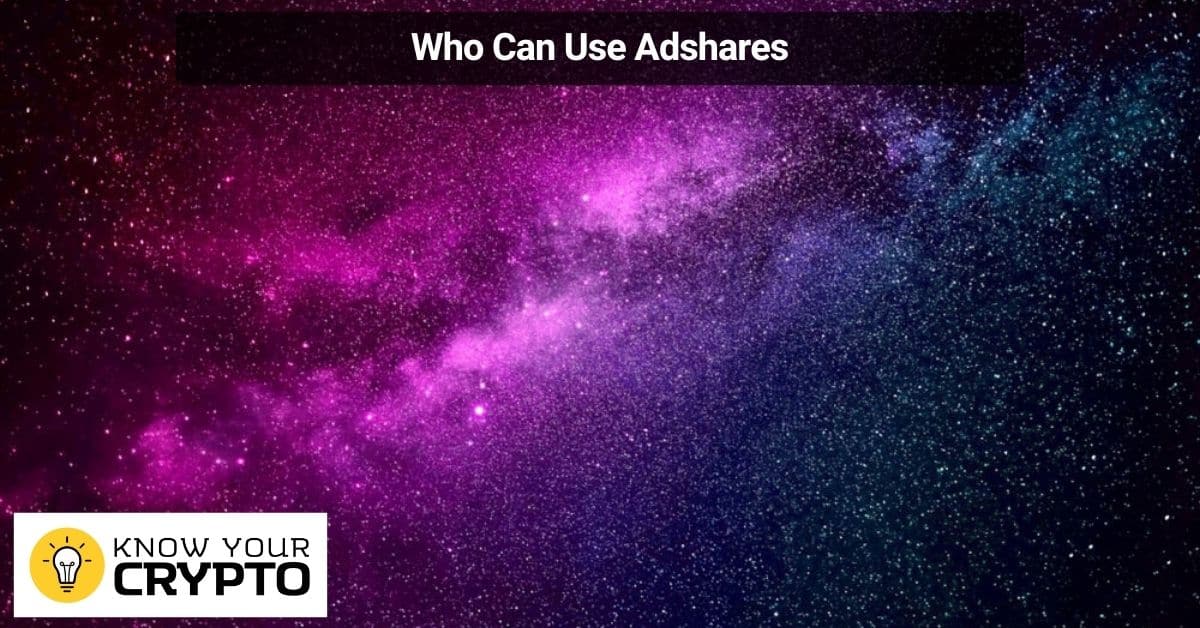 Who Can Use Adshares