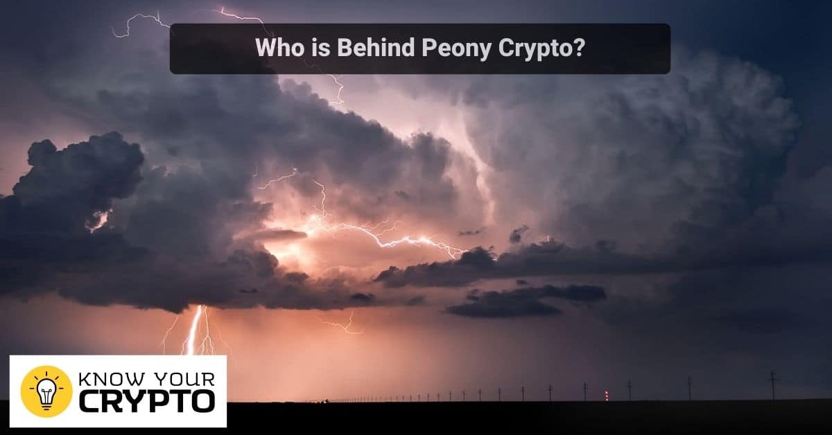 Who is Behind Peony Crypto